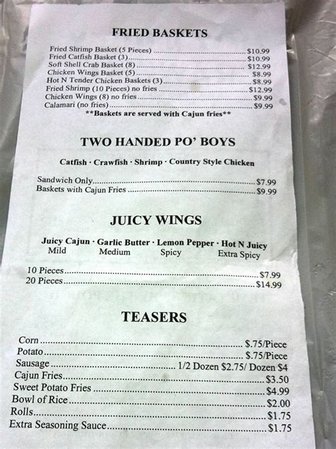 hot and juicy dc|hot & juice menu.